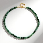 Collana in argento con Quarzo Verde