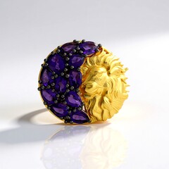 Anello in argento con Ametista (Gems en Vogue)