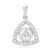 Cuprian Tourmaline Silver Pendant