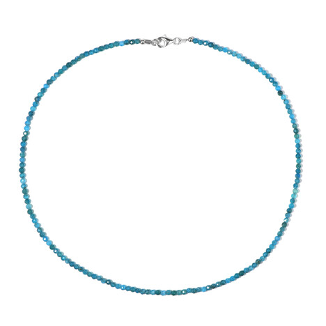 Collana in argento con Apatite Blu Neon
