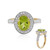 Anillo en oro con Peridoto