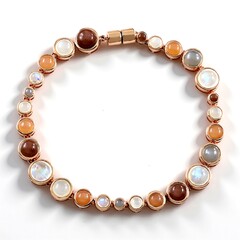 Bracciale in argento con Pietra di Luna Blu