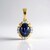Pendentif en argent et Saphir étoilé bleu