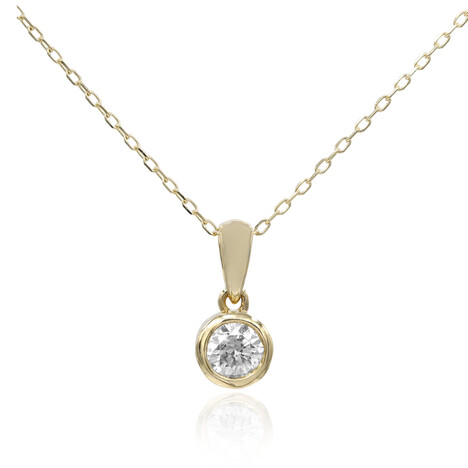 Gouden halsketting met een I1 (H) Diamant (CIRARI)