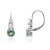 Grüner Fluorit-Silberohrringe