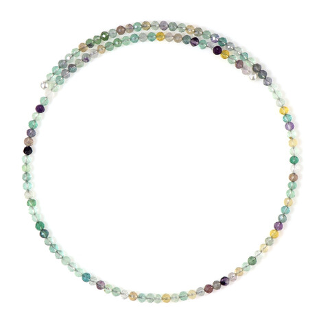 Fluorit-Stahlhalsreif (Riya)