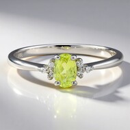 Zilveren ring met een koper toermalijn