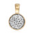 14K PK (I) Diamond Gold Pendant