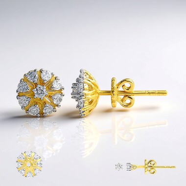 Orecchini in oro con Diamante SI1 (G) (Annette)