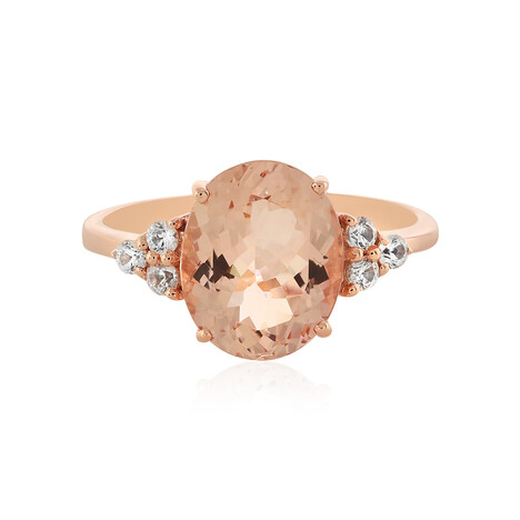 Anello in oro con Morganite Pesca