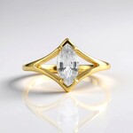 Anello in argento con Zircone (Adela Silber)