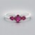 Bague en argent et Rubis de Madagascar