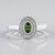 Anello in argento con Zircone Ceylon Verde