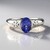Anello in argento con Tanzanite (Adela Silber)