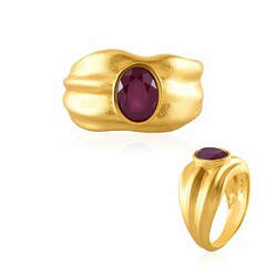 Zilveren ring met een Madagaskar Robijn (de Melo Essence)