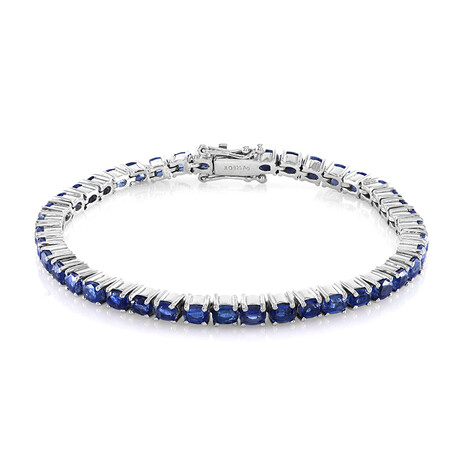 Brazalete en plata con Cianita