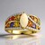 Anello in oro con Opale di Welo (Adela Gold)