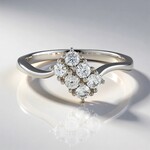 Anello in argento con Zircone