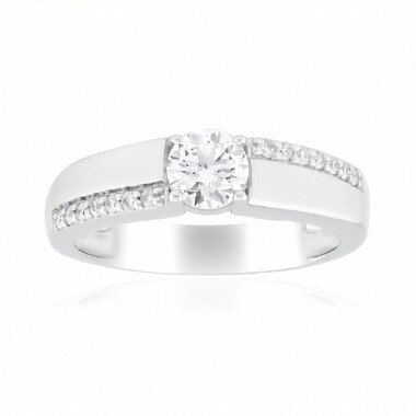 Bague en or et Diamant VVS2 (G) (Annette)