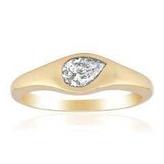 Gouden ring met een VVS1 Diamant (G)
