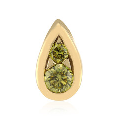 9K VS1 Yellow Diamond Gold Pendant