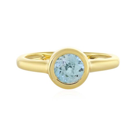 Bague en argent et Topaze bleu Suisse