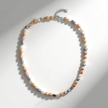 Collier en argent et Perle de culture d'eau douce (TPC)