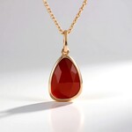 Collana in argento con Corniola (KM by Juwelo)