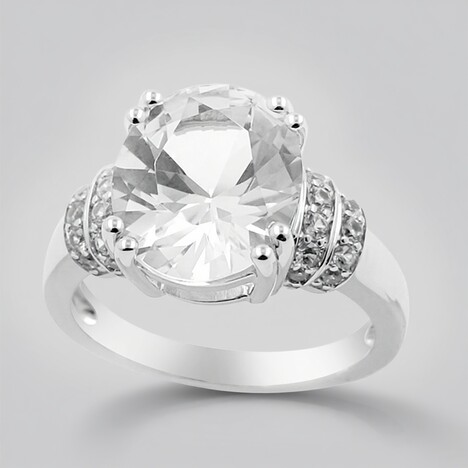 Anello in argento con Danburite
