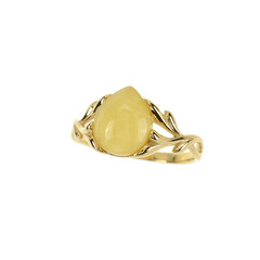 Bague en argent et Ambre baltique