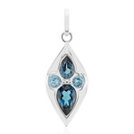 London Blue Topaz Silver Pendant (Remy Rotenier)