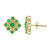 Pendientes en oro con Esmeralda de Brasil (Adela Gold)
