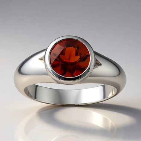 Anello in argento con Citrino Madeira (Pallanova)