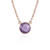 Collana in argento con Ametista Rose de France (Adela Silber)
