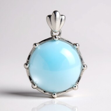 Colgante en plata con Larimar