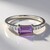 Bague en argent et Améthyste