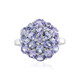 Bague en argent et Tanzanite