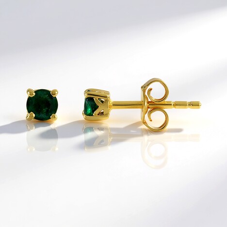 Orecchini in argento con Smeraldo Zambia (Gems en Vogue)