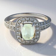 Bague en argent et Orthose