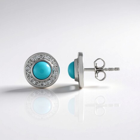 Orecchini in argento con Turchese Sleeping Beauty