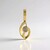 Pendentif en argent et Diamant champagne I3