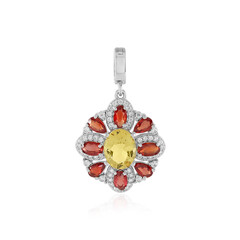 Colgante en plata con Berilo amarillo