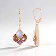Orecchini in argento con Pietra di Luna Bianca (KM by Juwelo)