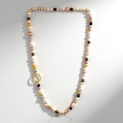 Collana in argento con Perla d'Acqua Dolce Bianca (TPC)