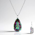 Collana in argento con Quarzo Mistico