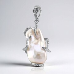 Ciondolo in argento con Perla di Acqua Dolce