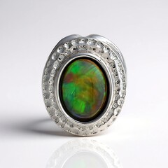 Ciondolo in argento con Opale Mezezo (MONOSONO COLLECTION)