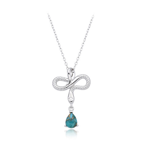 Collana in argento con Mosaico turchese