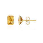 Boucles d'oreilles en argent et Citrine