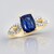 Anello in oro con Cianite del Nepal (AMAYANI)